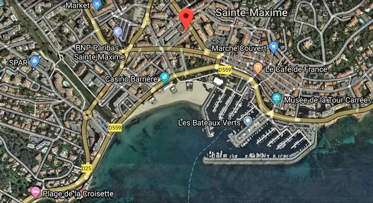 Perle Rare A 250M De La Plage ! Climatise Avec Parking, Balcon & Wifi Sainte-Maxime Exterior foto
